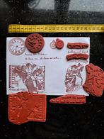 RUBBER STEMPEL SET VINTAGE LOVE kaarten maken BULLET JOURNAL, Ophalen of Verzenden, Zo goed als nieuw, Overige typen