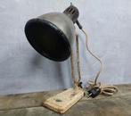 Vintage oude industriele bureaulamp, Antiek en Kunst, Ophalen of Verzenden