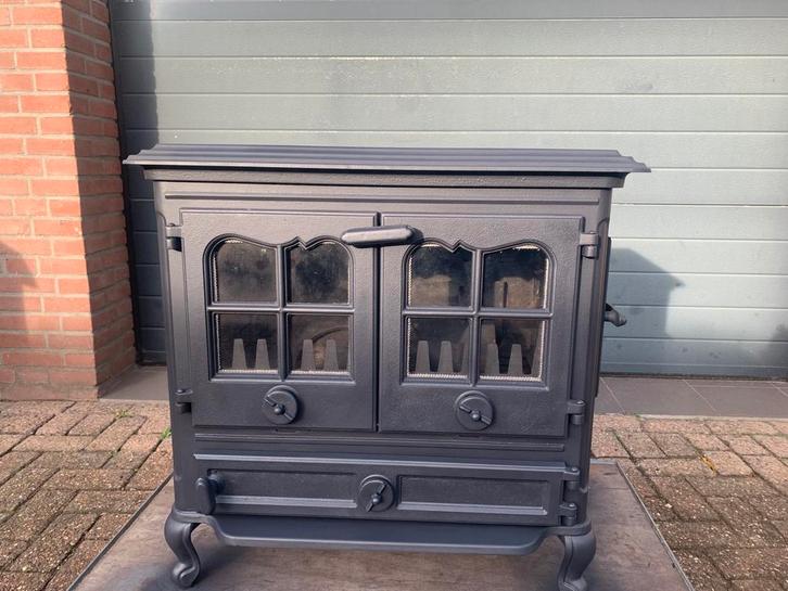 Laxevaags Beaulieu houtkachel 12 kw vermogen., Huis en Inrichting, Kachels, Gebruikt, Vrijstaand, Houtkachel, Hout, Ophalen