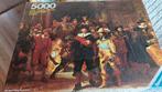 Puzzel Rembrandt - De Nachtwacht 5000 stukjes, Hobby en Vrije tijd, Denksport en Puzzels, Ophalen, Meer dan 1500 stukjes, Zo goed als nieuw