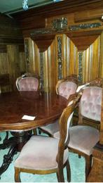 Barok Eetkamer Set met Tafel, Stoelen & Meubels, Ophalen, Gebruikt, 4 tot 6 stoelen