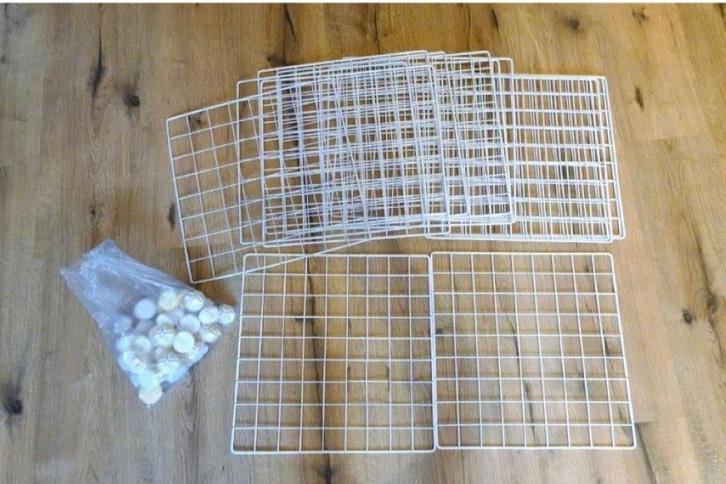 Witte Draad kubus hekjes voor bv. een kooi of ren !!!, Dieren en Toebehoren, Knaagdieren en Konijnen | Hokken en Kooien, Zo goed als nieuw