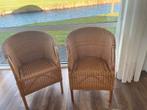 2 rotan stoelen, Huis en Inrichting, Stoelen, Ophalen, Zo goed als nieuw, Bruin, Eén
