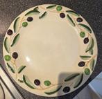 Serveerbord  en sla/fruitkom Tiriduzzi Deruta handgeschilder, Antiek en Kunst, Antiek | Servies los, Ophalen of Verzenden
