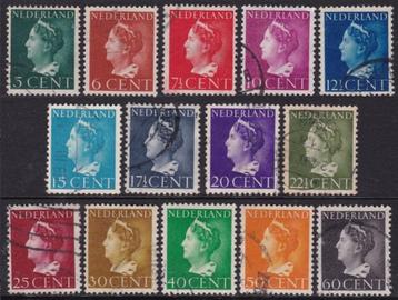 650 - Nederland nvph 332/345 gestempeld , koningin Wilhelmin beschikbaar voor biedingen