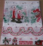 Plastic kerstkleed 1,20 x 1,80 tafelkleed met kerstmotieven, Ophalen of Verzenden, Nieuw, Rechthoek