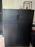 Ikea GALANT Kast met deuren, zwart 80x120 cm opslag, Huis en Inrichting, Ophalen, Zo goed als nieuw, 25 tot 50 cm