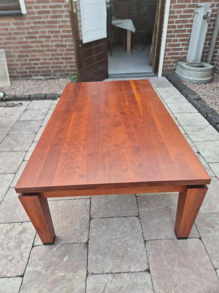 houten salontafel, Huis en Inrichting, Tafels | Salontafels, Gebruikt, Minder dan 50 cm, 50 tot 100 cm, 100 tot 150 cm, Rechthoekig