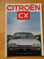 Citroen CX serie 2 folder 1986, Ophalen of Verzenden, Zo goed als nieuw, Citroën