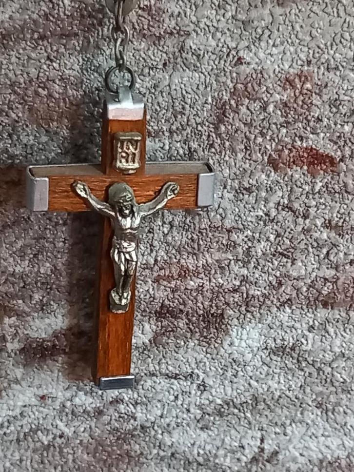 Oude brocante rozenkrans  zeer mooi nr 1, Verzamelen, Religie, Zo goed als nieuw, Ophalen of Verzenden