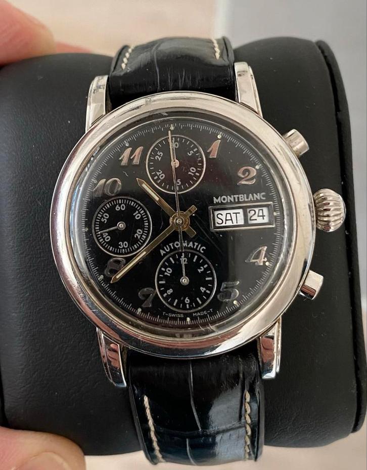 Montblanc Meisterstuck Chronograaf Polshorloge, Sieraden, Tassen en Uiterlijk, Horloges | Heren, Gebruikt, Polshorloge, Overige merken