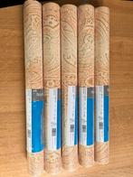5 rollen Retro behang zacht oranje, Ophalen of Verzenden, Oranje