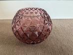 Mooi roze bol vaasje 12 cm hoog, Overige kleuren, Ophalen of Verzenden, Minder dan 50 cm, Glas