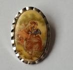 Vintage Sjaalclip. Ovaal 3 bij 4,5cm., Ophalen of Verzenden, Gebruikt, 4 tot 7 cm, Overige materialen