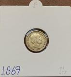 10 Cent 1869 1e ( Zfr ), Postzegels en Munten, Munten | Nederland, Koning Willem III, Zilver, Ophalen of Verzenden, 10 cent