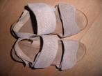 SENS LEREN SANDALEN MAAT 37, Beige, SENS., Gedragen, Sandalen of Muiltjes
