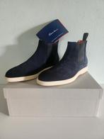 Santoni Boot suède navy mt 5.5 en  mt 7, Binnen EU, Blauw, Boots, Nieuw