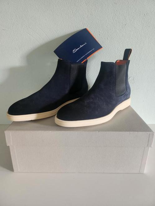 Santoni Boot suède navy mt 5.5 en  mt 7, Kleding | Heren, Schoenen, Nieuw, Boots, Blauw, Ophalen of Verzenden
