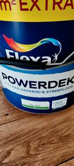 Flexa powerdek muurverf RAL 9010 12,5 liter, Verf, Wit, Zo goed als nieuw, Ophalen