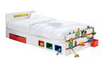 Superstoer bed + nachtkastje in Lego uitvoering, Kinderen en Baby's, Gebruikt, Lattenbodem, 85 tot 100 cm, Ophalen