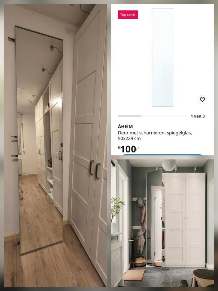 IKEA Pax Aheim deur 50x229 - Zo goed als nieuw!, Huis en Inrichting, Kasten | Kledingkasten, Zo goed als nieuw, 200 cm of meer