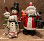Decoratie sneeuwpop kerstman groot, Diversen, Ophalen of Verzenden, Zo goed als nieuw