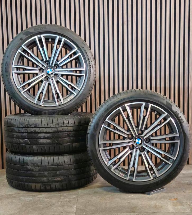 ZGAN 18" Orig BMW G20 G21 Velgen+Goede Amerk Banden 5x112, Auto-onderdelen, Banden en Velgen, Banden en Velgen, Zomerbanden, 18 inch
