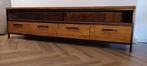 Tv meubel teak hout 201x55c46cm, Ophalen, Teakhout, 200 cm of meer, Minder dan 100 cm