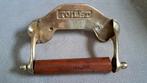 Vintage Toiletrolhouder Messing/Hout, Ophalen of Verzenden