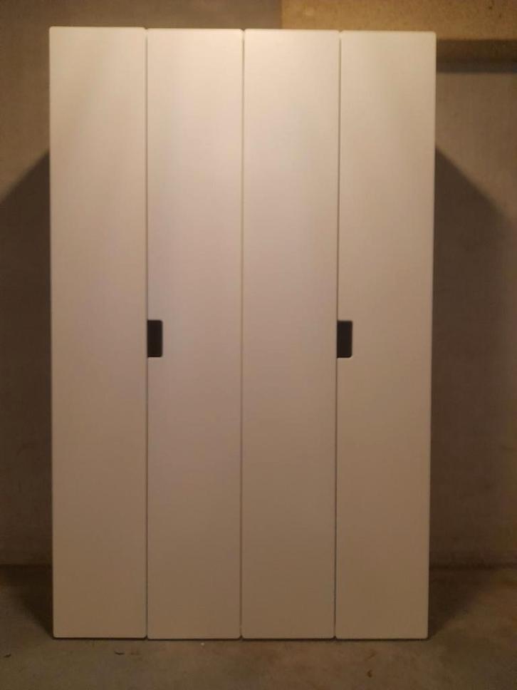 Te koop dubbele stuva/smastad kledingkast wit 192x120x50cm, Kinderen en Baby's, Kinderkamer | Commodes en Kasten, Gebruikt, Kast