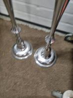 kaarsenkandelaren zilver aluminium 2 stuks, Ophalen of Verzenden, 'T Olde Gre-j, Info@toldegrej.nl, Endepoelstraat 20f Didam