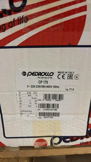 Pedrollo CP170 400V beschikbaar voor biedingen
