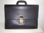 Zwarte leren Gucci business bag/akte tas heren/dames hendel, Gebruikt, Slot, Ophalen of Verzenden, Minder dan 35 cm