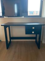 Zwart houten bureau, Huis en Inrichting, Bureaus, Ophalen, Zo goed als nieuw