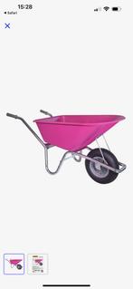Roze kruiwagen 100 liter, Ophalen, Zo goed als nieuw