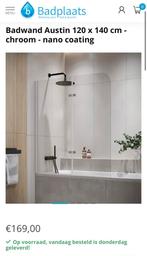 Glazen badwand 120 x 140 NIEUW, Ophalen, Nieuw