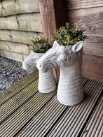 Zebra's, Tuin en Terras, Bloembakken en Plantenbakken, Ophalen, Steen, Minder dan 60 cm, Rond