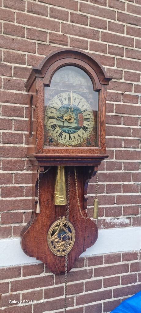 Antieke friese staartklok /  vroeg spinnekopje, Antiek en Kunst, Antiek | Klokken, Ophalen of Verzenden