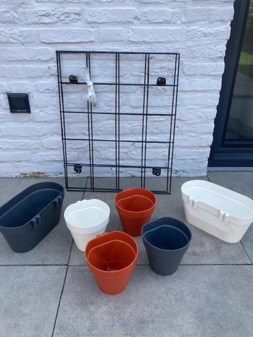 tuinartikelen, Tuin en Terras, Bloembakken en Plantenbakken, Zo goed als nieuw, Kunststof, Balkon, Tuin, 30 tot 60 cm, Minder dan 60 cm