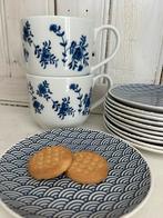 2 grote theemokken van Ikea blauw/wit, Huis en Inrichting, Keuken | Servies, Nieuw, Ophalen of Verzenden, Overige stijlen, Kop(pen) en/of Schotel(s)