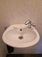 Fontein met wasbak / wasbak toilet, Doe-het-zelf en Verbouw, Sanitair, Ophalen, Gebruikt, Chroom, Wastafel