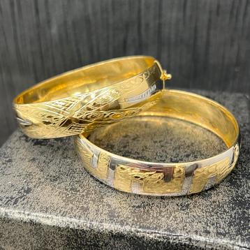 14k gouden armbanden prachtig model dik beschikbaar voor biedingen
