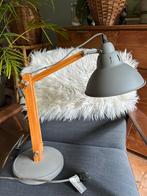 Lamp met hout en metaal, Huis en Inrichting, Lampen | Tafellampen, Ophalen, Zo goed als nieuw, Metaal, Minder dan 50 cm