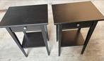 2 ikea Hemnes nachtkastje zwart, Ophalen, Zo goed als nieuw, Hout