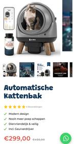 Automatische zelfreinigende kattenbak JC Pets, Ophalen, Zo goed als nieuw
