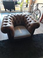 Mooie stoere vintage chesterfield stoel TEAB, Auto-onderdelen, Uitlaatsystemen, Ophalen