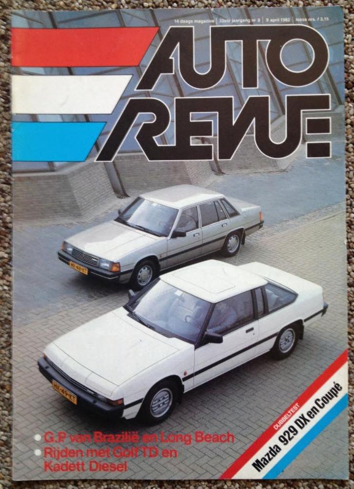 Auto Revue: Mazda 929 Coupe en DX, VW Golf TD, Opel Kadett, Boeken, Auto's | Folders en Tijdschriften, Gelezen, Algemeen, Ophalen of Verzenden