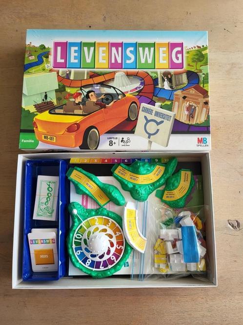 spel Levensweg netjes en compleet!, Hobby en Vrije tijd, Gezelschapsspellen | Bordspellen, Gebruikt, Een of twee spelers, Drie of vier spelers