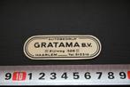 sticker haarlem autobedrijf gratama bv zijlweg 328, Ophalen, Zo goed als nieuw