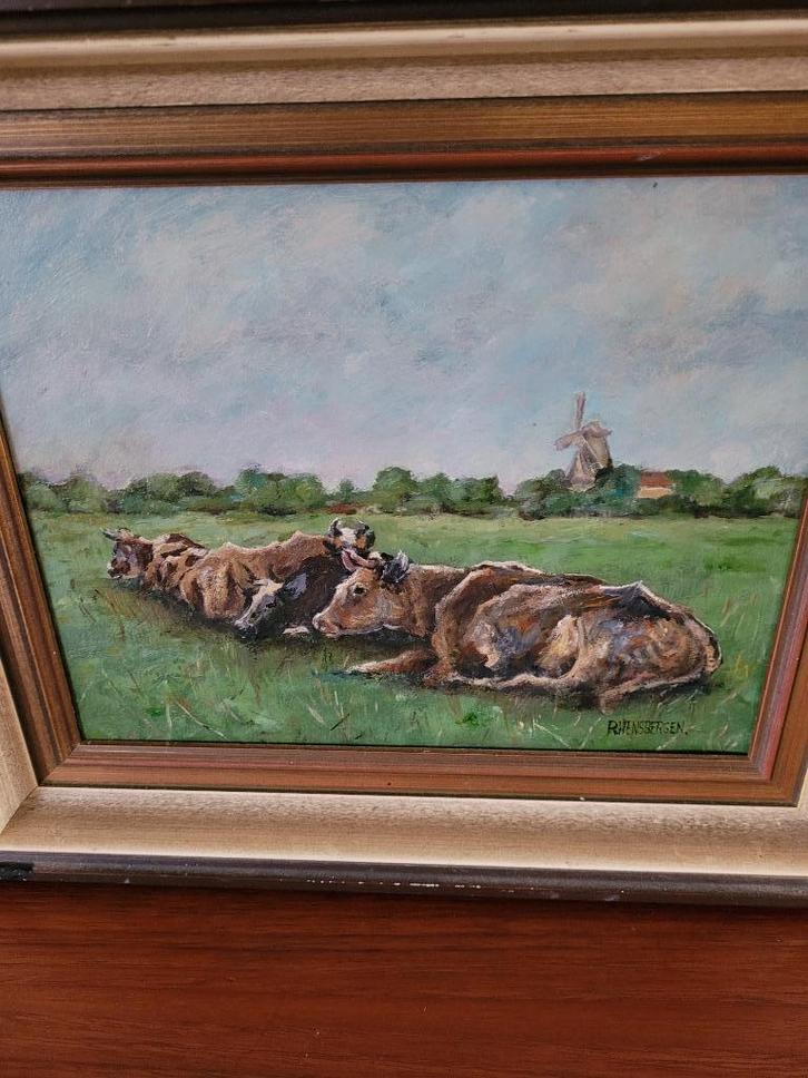 koeienschilderij, Antiek en Kunst, Kunst | Schilderijen | Klassiek, Ophalen